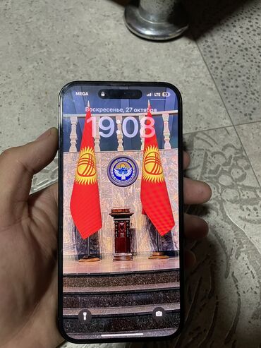 samsung рассрочка: IPhone 14 Pro Max, Колдонулган, 128 ГБ, Кара, 100 %