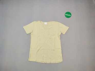 Koszulki: Koszulka M (EU 38), wzór - Jednolity kolor, kolor - Żółty