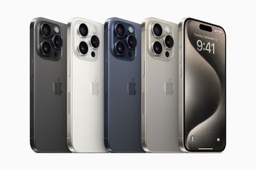 Apple iPhone: IPhone 15 Pro, Новый, 256 ГБ, Natural Titanium, Наушники, Зарядное устройство, Защитное стекло, 100 %