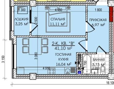 Продажа квартир: 1 комната, 41 м², Элитка, 9 этаж, ПСО (под самоотделку)