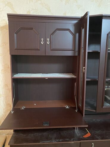 Гарнитуры для зала: Гарнитур для зала, Б/у, Журнальный стол, Стул, Шкаф, Дерево, Самовывоз, Платная доставка — 5