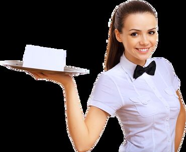 Tibb, əczaçılıq: Ofisiant tələb olunur, Kafe, Ayda 2 dəfə ödəniş, 30-45 yaş, 1 ildən az təcrübə