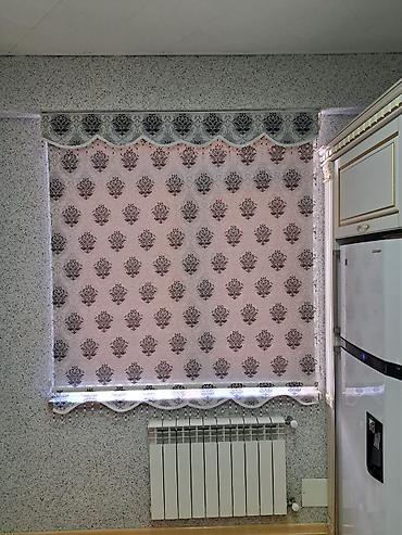 Rum ştorları: Roman pərdə və zebra pərdə modelləri - Dizaynlar: güllü naxışlı tül — 5