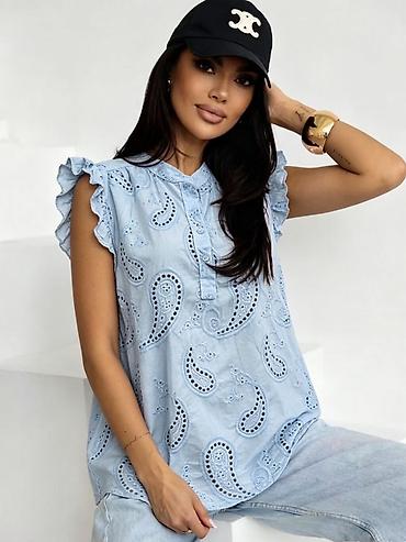 bor bluza: Ženska letnja bluza bez rukava sa volančićima
1950 din 
S M L — 5
