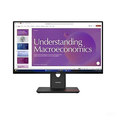 aysberq pive: Lenovo ThinkVision T24D-40 23.8" Full HD 120Hz USB-C Docking Monitor — 1