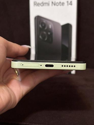 чехол на redmi note 8: Redmi, Redmi Note 14, Б/у, 256 ГБ, цвет - Зеленый, 2 SIM — 6