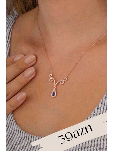 Boyunbağılar: Zərif qadın boyunbağıları kolleksiyası - Qar dənəsi asqılı gümüş — 2