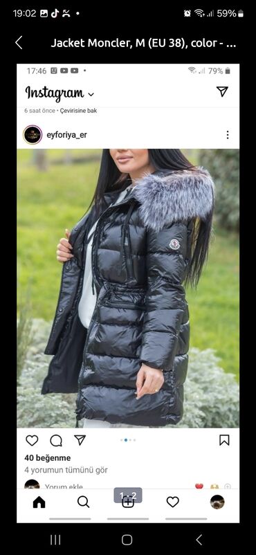 satıram az: Moncler, M (EU 38)