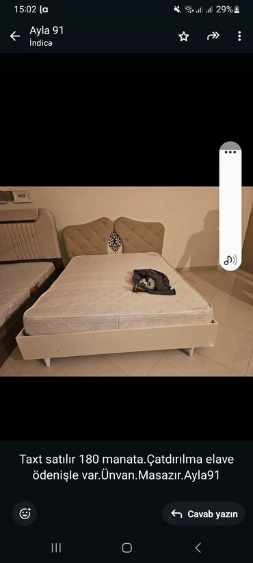 taxt doseklerinin satisi: Təknəfərlik çarpayı, Bazasız, Matras ilə, Siyirməsiz