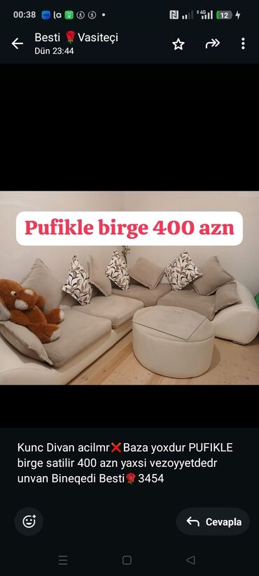 Dolablar: Künc divan
