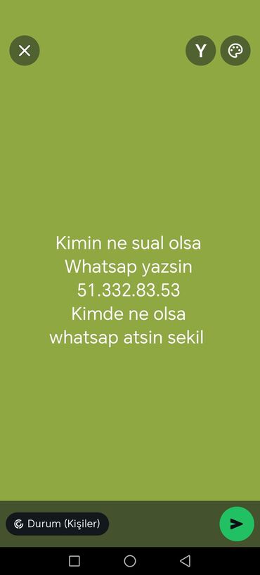 уход за больными на дому: Xidmət: WhatsApp vasitəsilə sual-cavab və məlumat toplama Whatsap