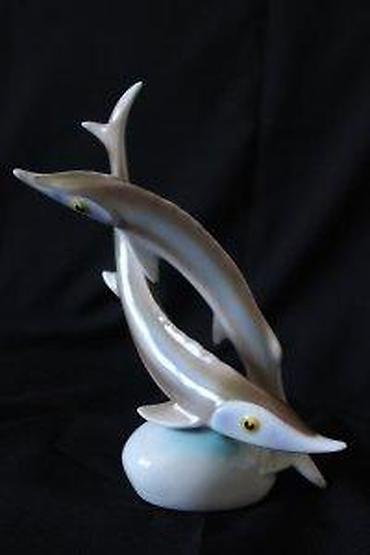 Figure: STARA KERAMIČKA FIGURA RIBE, HOLLОHАZA MAĐARSKA, RETKO | Keramička — 9