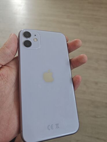 купить бу айфон 11: IPhone 11, Колдонулган, 128 ГБ, Deep Purple, 100 %