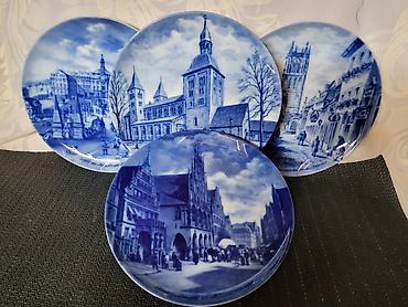 plasticni stepenik: Novi nemacki tanjiri za na zid iz 70ih.godina. Berlin porcelan,novi — 2