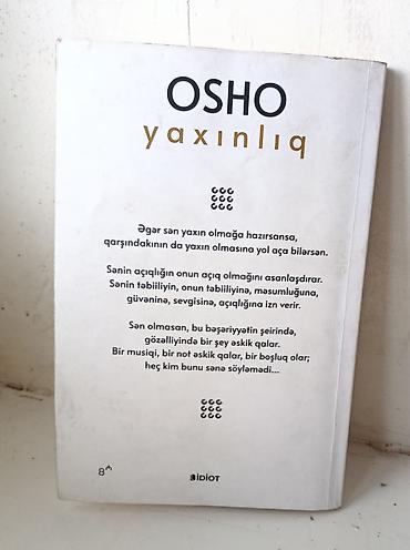 tibbi avadanlıqlar satışı: Məhsul: Kitab — “Yaxınlıq” (OSHO) Dil: Azərbaycan dili Nəşriyyat — 2