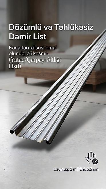 masa lampasi: Çarpayı və taxt altlığı üçün dəmir listlər (Topdan və pərakəndə — 1