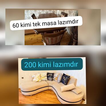 Masa və oturacaq dəstləri: Xaiş kimde varsa vp gondersin