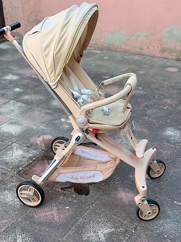 ay: Məhsul: Uşaq kalyaskası (beji rəng, “baby speed” səbətli, qatlanan — 3