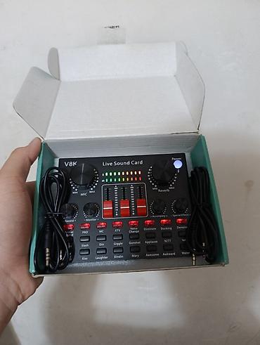 Musiqi alətləri: V8K Live Sound Card / Səs kartı (Yeni kimidir) Təcili satılır! V8K — 7