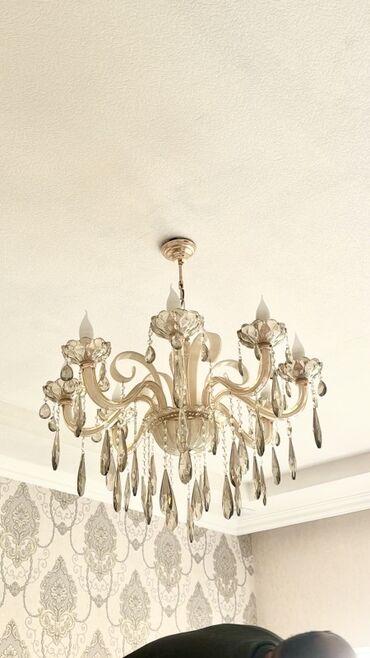 Bra, divar lampaları: Çılçıraq, 8 lampa, Xrustal