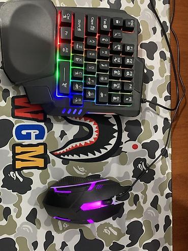 Другие аксессуары для компьютеров и ноутбуков: Игровой комплект для консоли/ПК: одноручная клавиатура + проводная — 1