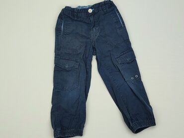 jeansy z wysokim stanem hm: Spodnie jeansowe, 3-4 lat, 98/104, stan - Zadowalający