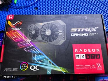 Видеокарты: Видеокарта, Б/у, Asus, Radeon RX, 4 ГБ, Для ПК