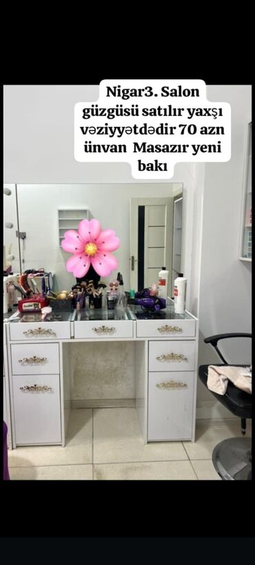 Nigar3. Salon güzgüsü satılır yaxşı vəziyyətdədir 70 azn ünvan