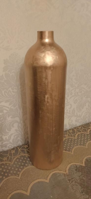 qaz balonu satılır: Metal balon/qəlib – bürünc rəngdə - Material: qalın divarlı metal — 1