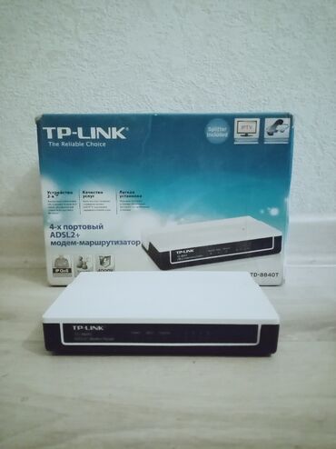 модемы для интернета: ADSL-модемы, коммутаторы TP-Link TD-8840T. Исправные, рабочие