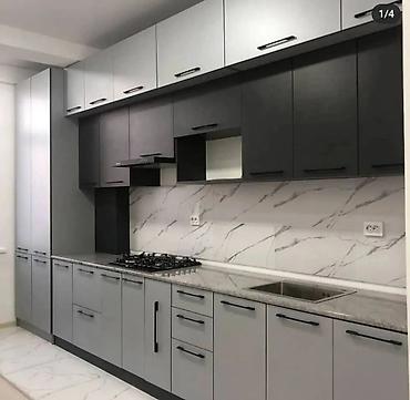 Кухонные гарнитуры: Кухонный гарнитур, Новый, цвет - Серый, ДСП, Бесплатная доставка — 5