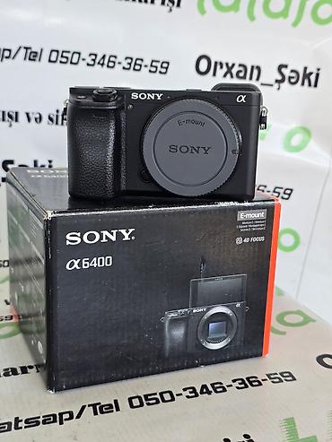 mini dv kamera: Sony Alpha a6400 Gəlmədir Azərbaycanda istifadə olunmayıb. Video və — 1