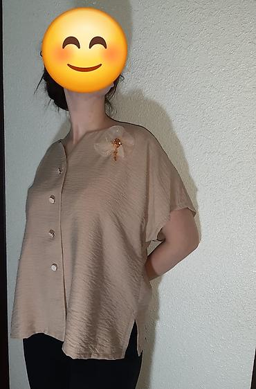 Костюмы: Qadın geyim dəsti – zərif üst geyimlər və jaket - Bej rəngli qısaqol — 1