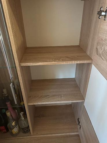 Ugaone garniture: KOMPLETNA DNEVNA SOBA Ugaona, tv komoda, dve police i sto. - — 12