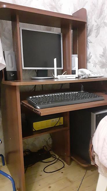 işlənmiş ofis stolu: Düz masa, Polkalı, Siyirməsiz, Sadə laminat — 1