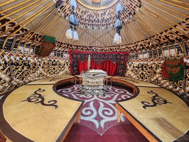 Аренда юрт: Аренда юрты, Каркас Деревянный, 75 баш, Казан, Посуда, С полом — 10