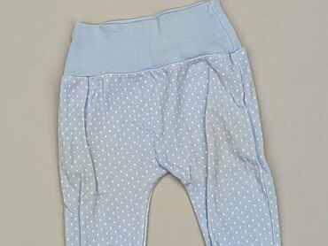 blekitne legginsy: Spodnie dresowe, 3-6 m, stan - Bardzo dobry
