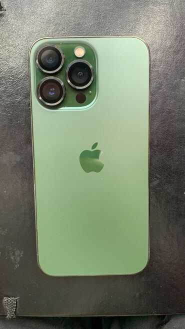 Apple iPhone: IPhone 13 Pro, Б/у, 256 ГБ, Зеленый, Чехол, 100 %