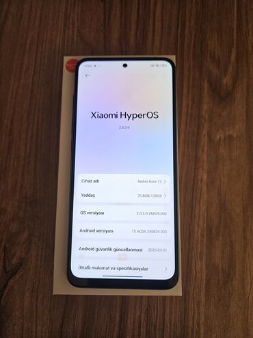 Redmi: Redmi Note 12, 128 GB, rəng - Mavi, Sensor, Barmaq izi, İki sim kartlı