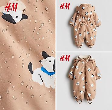 hello kitty: Детский зимний комбинезон H&M с принтом щенков 80см но — 2