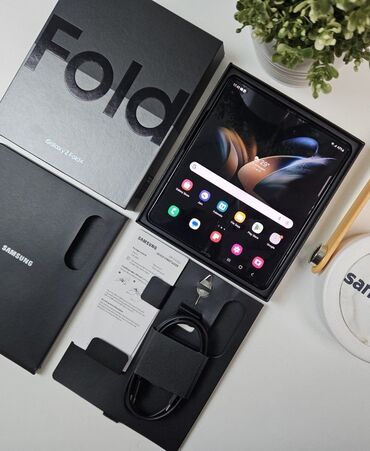 samsung galaxy fold: Samsung Galaxy Z FOLD 4 12/256GB Phantom Black. Полный комплект