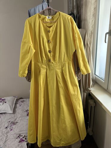 осень весна: Детское платье, цвет - Желтый, Б/у
