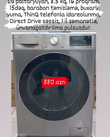 Paltaryuyan maşınlar: Paltaryuyan maşın 6 kq, Yeni, Pulsuz çatdırılma — 22