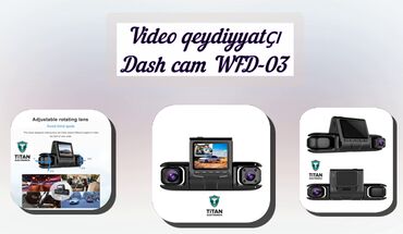 Digər aksesuarlar: Video qeydiyyatci dash cam WFD-03 Prosessor NT96675 Video Ön və arxa