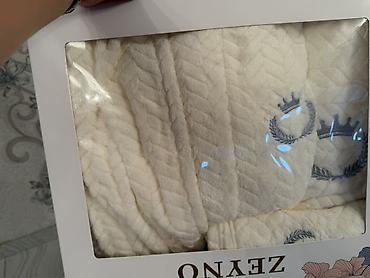 Digər: Hamam xalatı dəsti. Çox gözəl materialdı. Dükan bağlanıb deyə satılır — 2