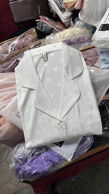 Пижамы: Шелковая пижама - Модель: классический комплект из атласного шелка с — 13