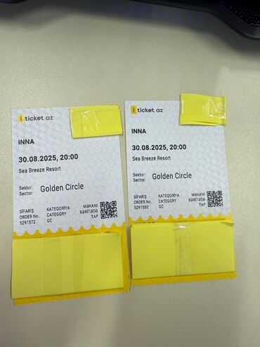 Bu bilet "INNA" konsertinə giriş üçün nəzərdə tutulub. Konsert 30