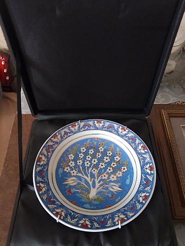 divar asılqanı: Boşqablar, 1 əd, rəng - Mavi, Farfor, Türkiyə — 2