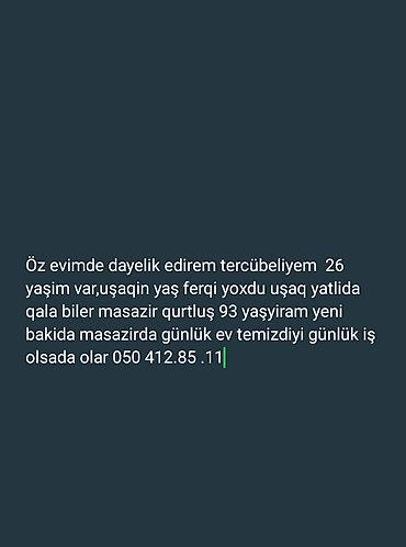temizlik ev işleri: Uşaq baxımı və ev təmizliyi xidməti - Öz evimdə dayəlik xidməti — 1