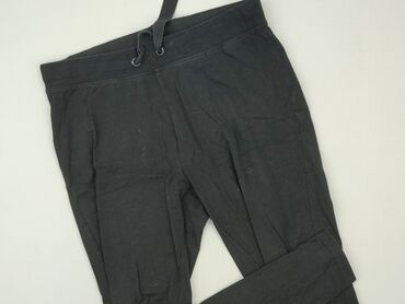 spodnie joggery czarne damskie: Sweatpants, Reserved, L (EU 40), condition - Very good